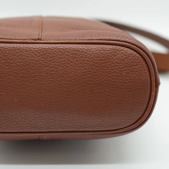 BURBERRY shoulder bag brown leather check authentic - Picture 11 of 16